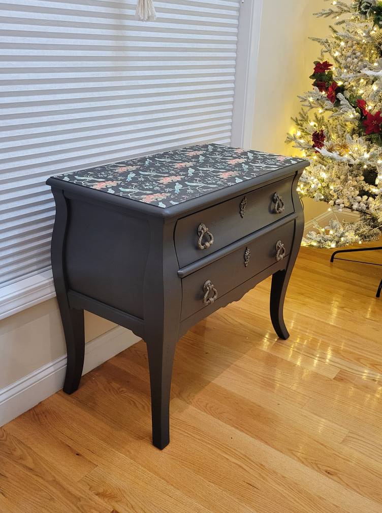 Newly Painted Bombay Style Chest of Drawers