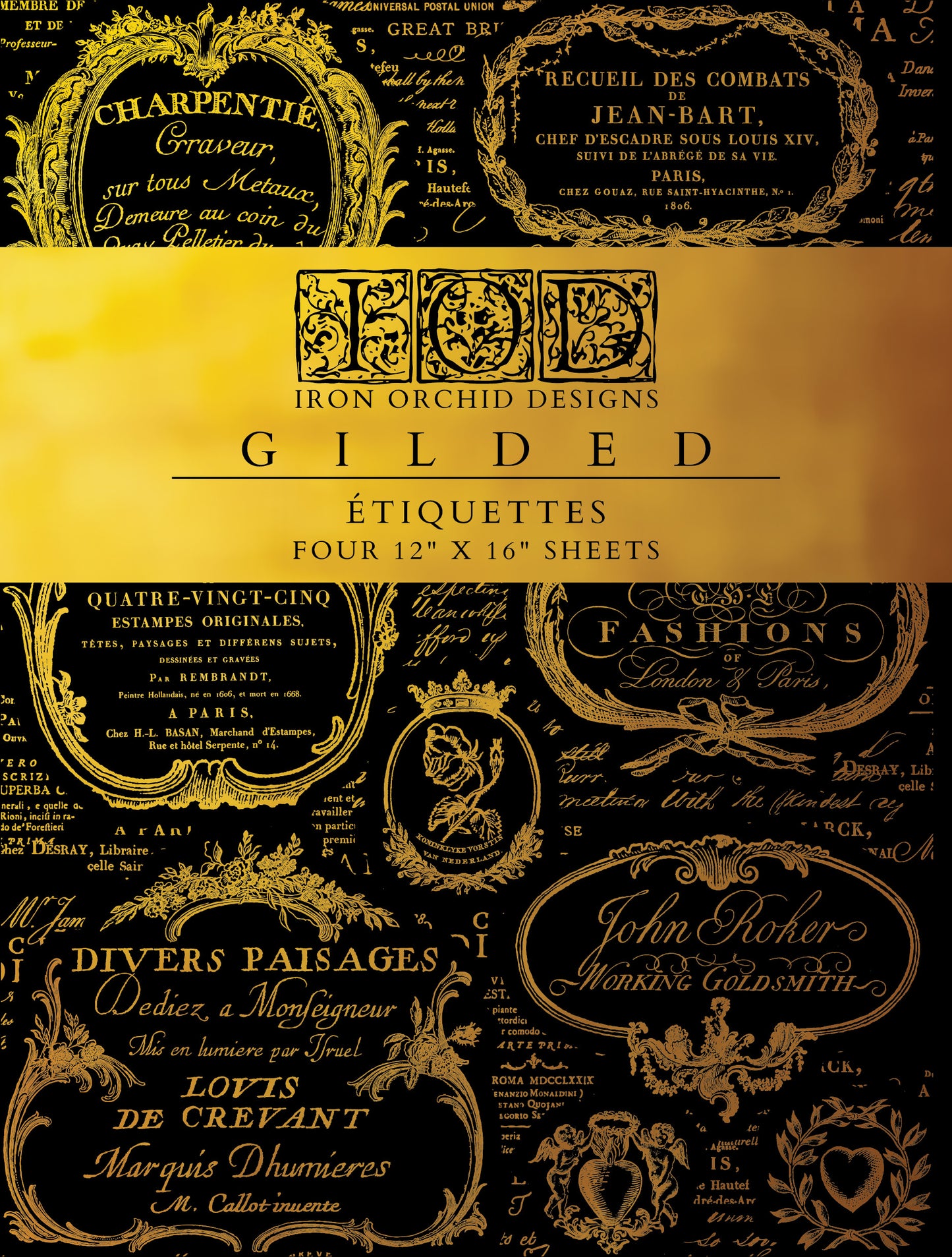 IOD Transfer Étiquettes IOD Foil Transfer 12x16 Pad