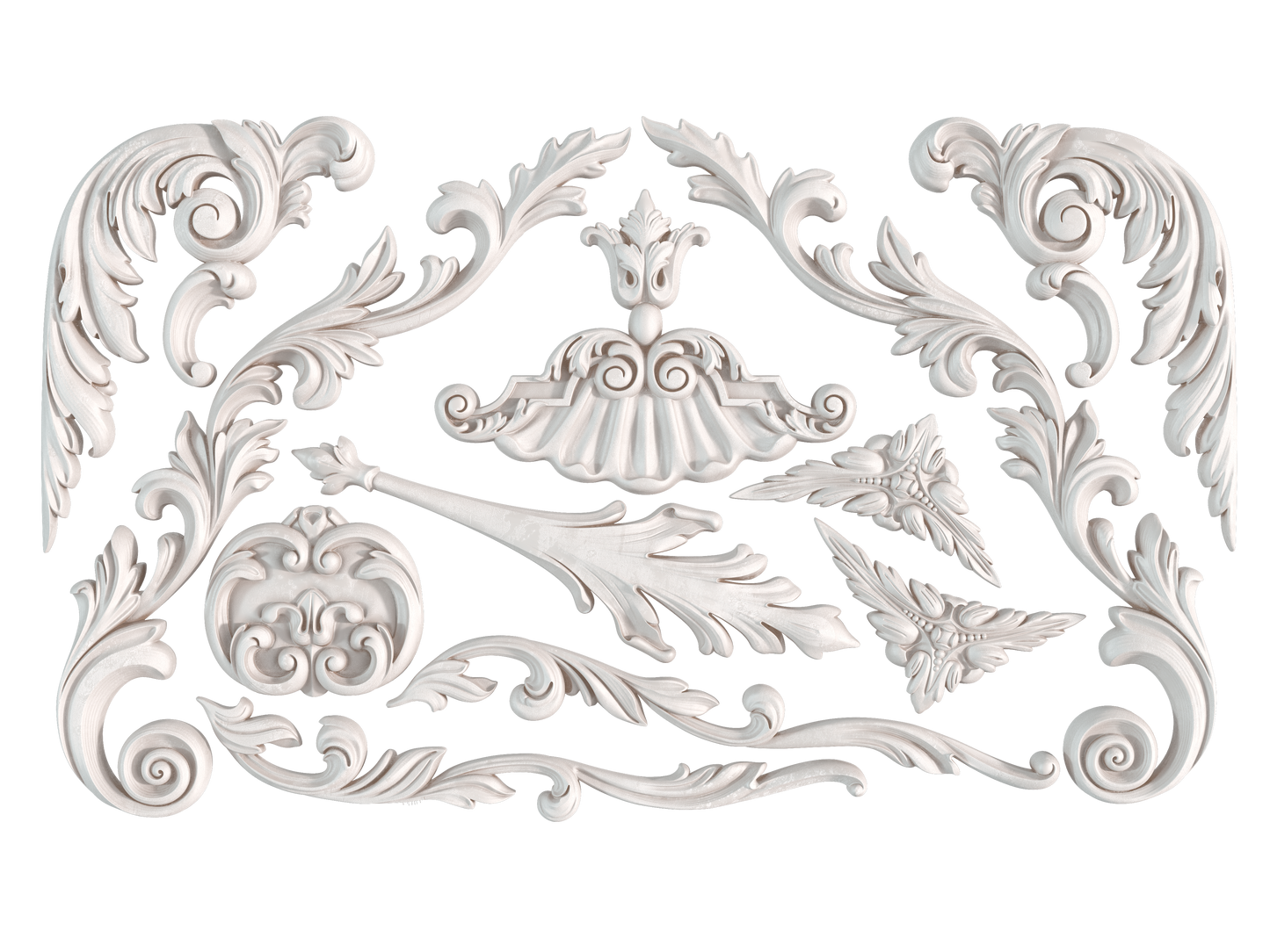 Dainty Flourishes 6X10 IOD Mould