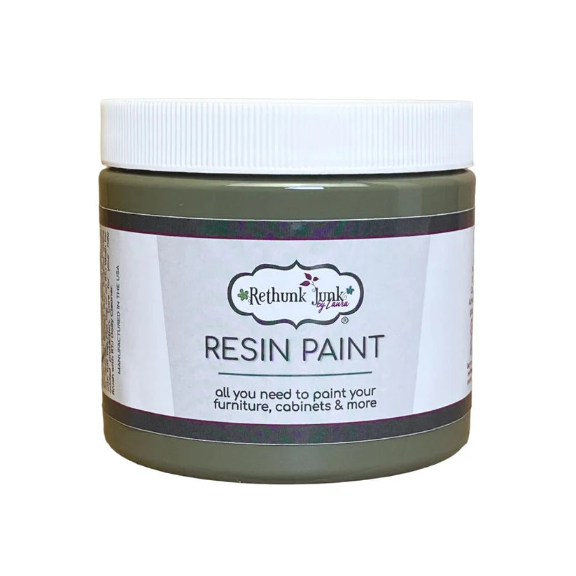 Rethunk Junk Resin Paint ENGLISH MOSS Furniture and Cabinet Paint
