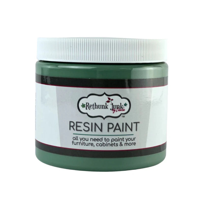 Rethunk Junk Resin Paint Eucalyptus Furniture and Cabinet Paint