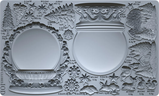 Snow Globes 6x10 Mould IOD