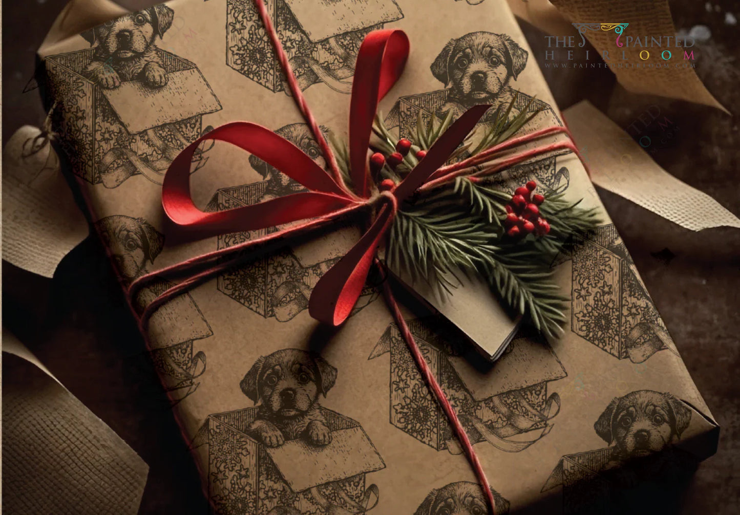 Christmas Pups Stamp (2023 Limited Release) by IOD - Iron Orchid Designs