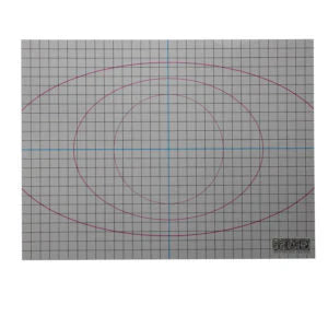 Grid paper with concentric circles drawn on it