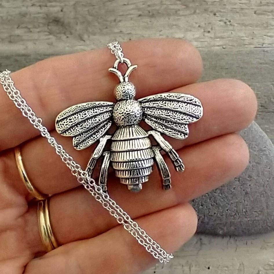 Bee Statement Necklace 16"