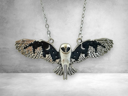 Owl Statement Necklace, Magical Necklace