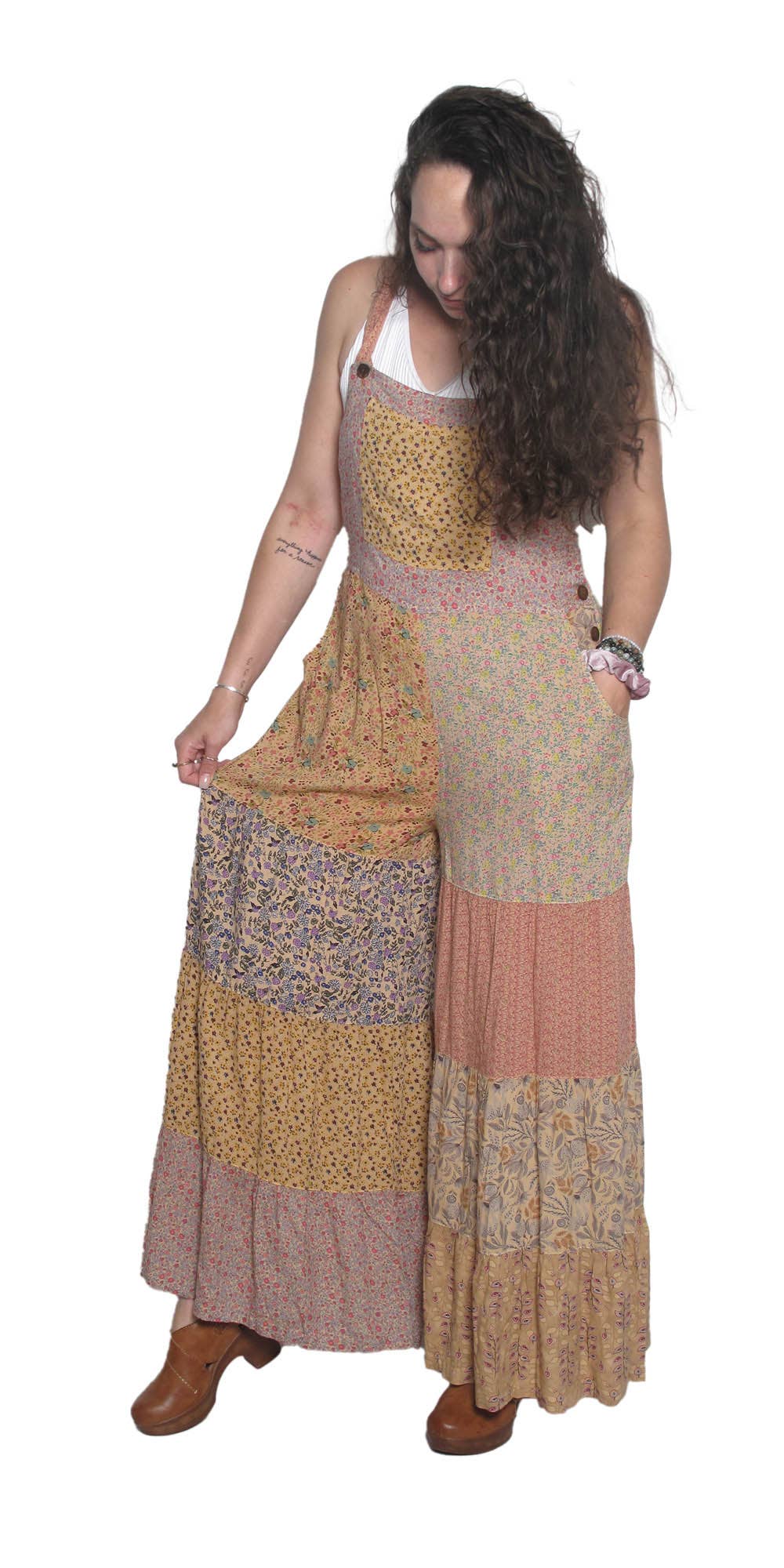 Sunshine Daydream Overalls: Ivory / M