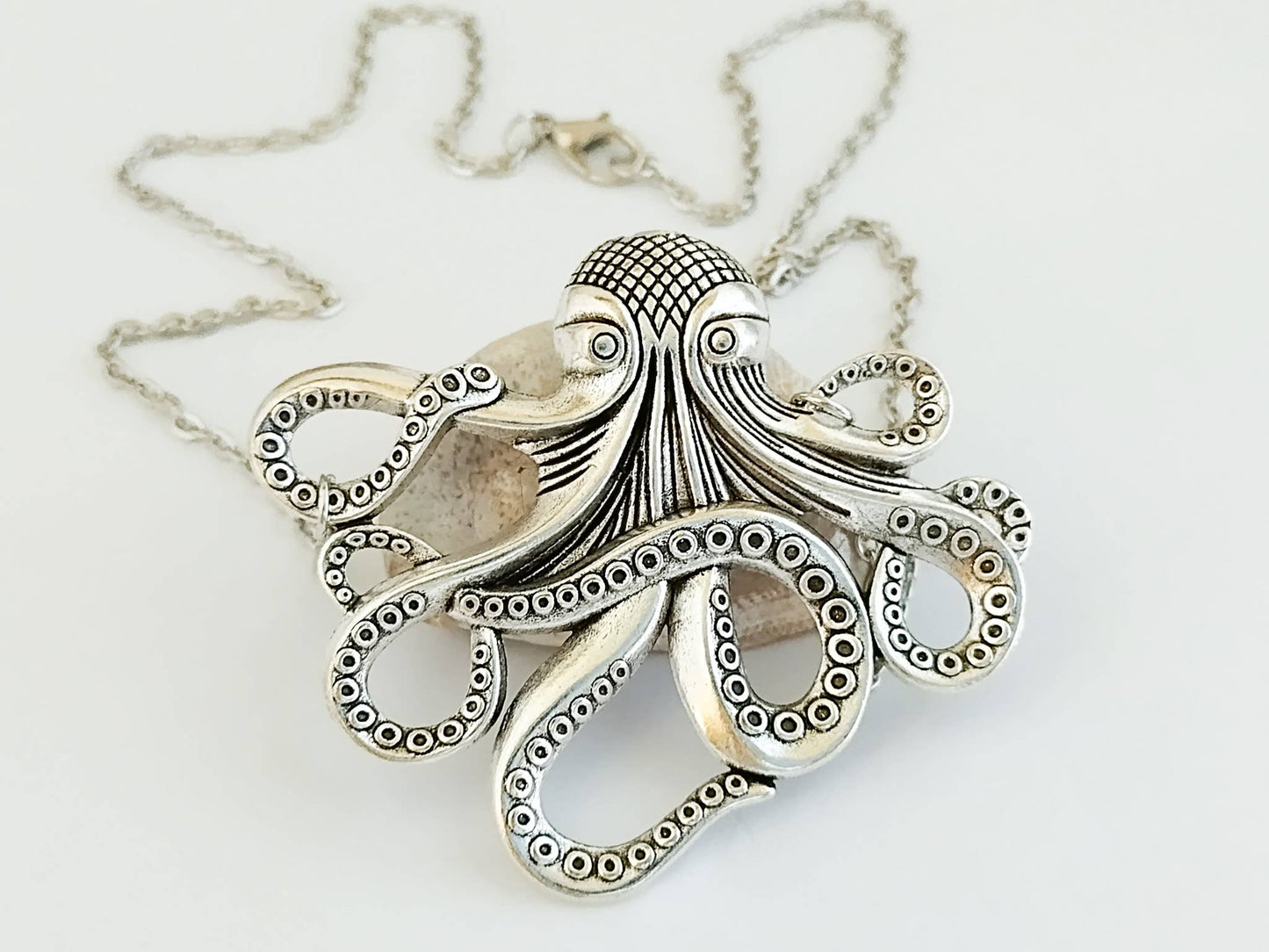 Silver Octopus Choker