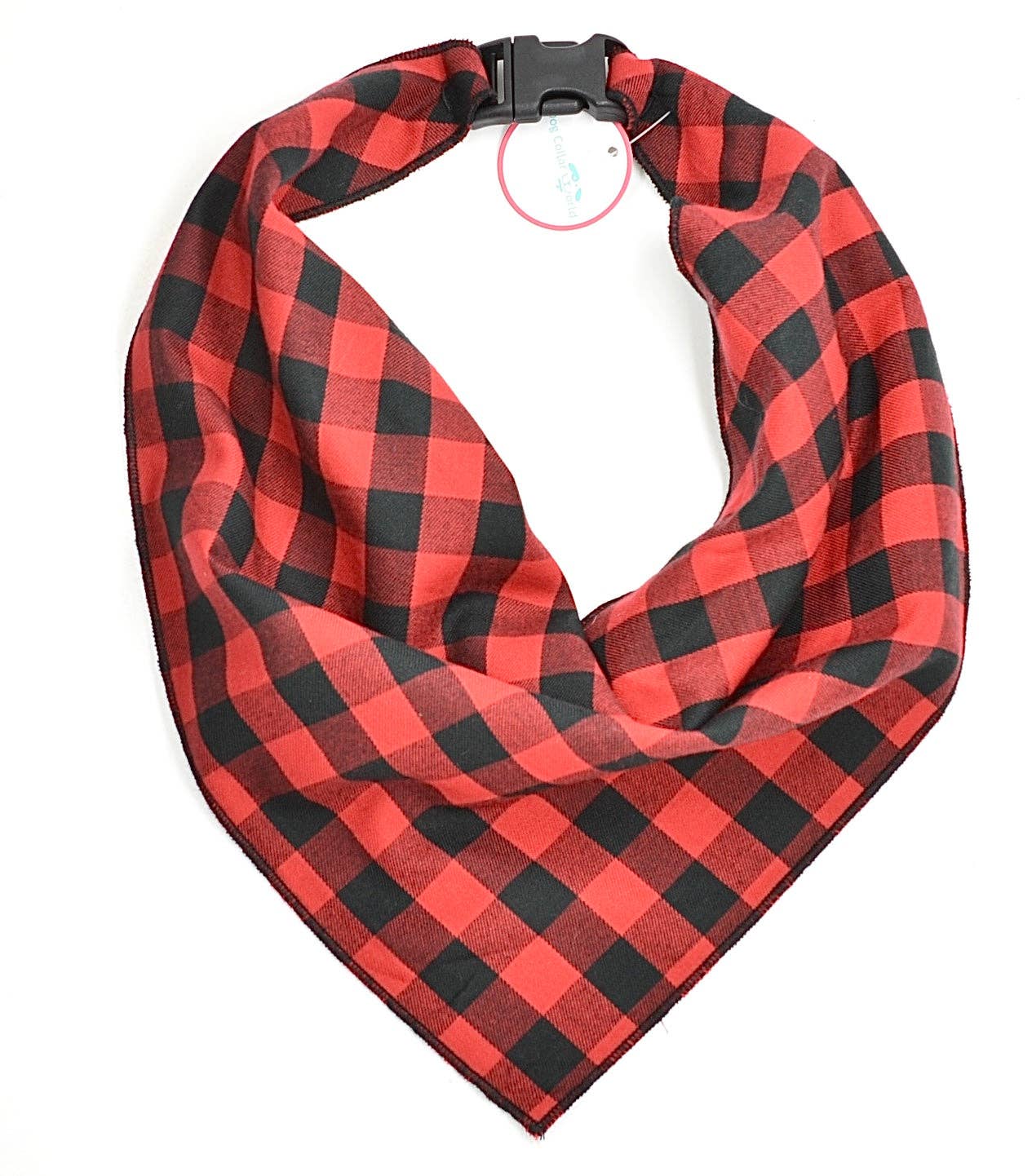 Red & Black Buffalo Plaid Scarf: X-Small