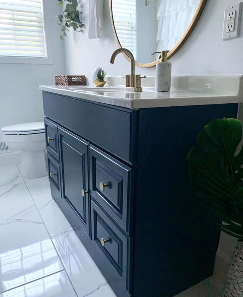 Rethunk Junk Resin Paint Farmhouse Navy Furniture and Cabinet Paint