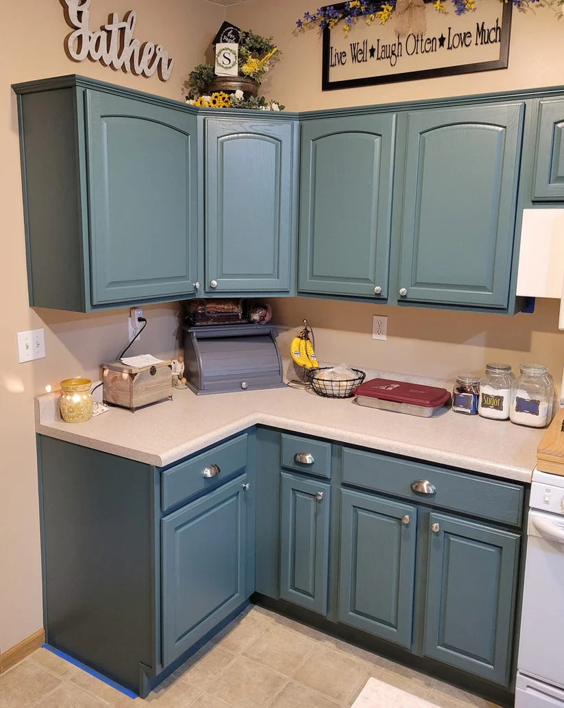 Rethunk Junk Resin Paint Blue Spruce Furniture and Cabinet Paint