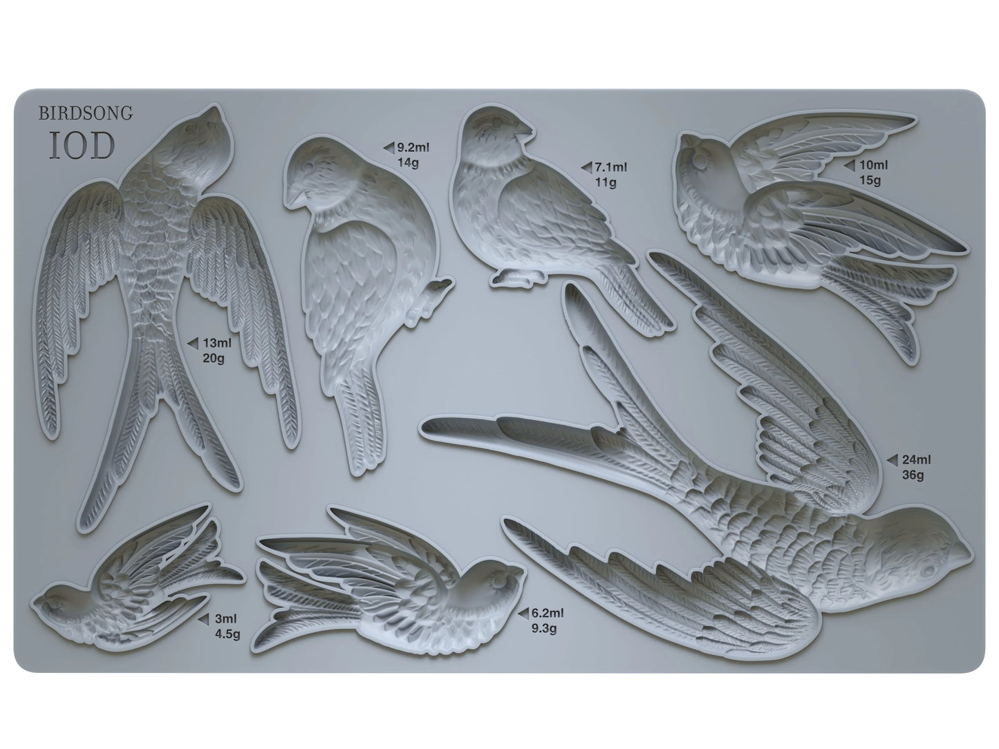 Birdsong 6X10 IOD Mould