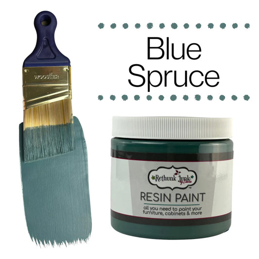 Rethunk Junk Resin Paint Blue Spruce Furniture and Cabinet Paint