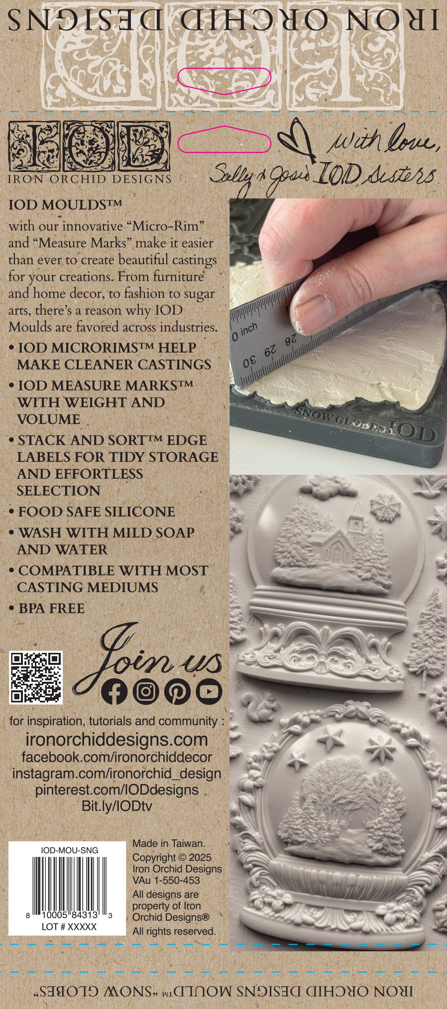 Snow Globes 6x10 Mould IOD