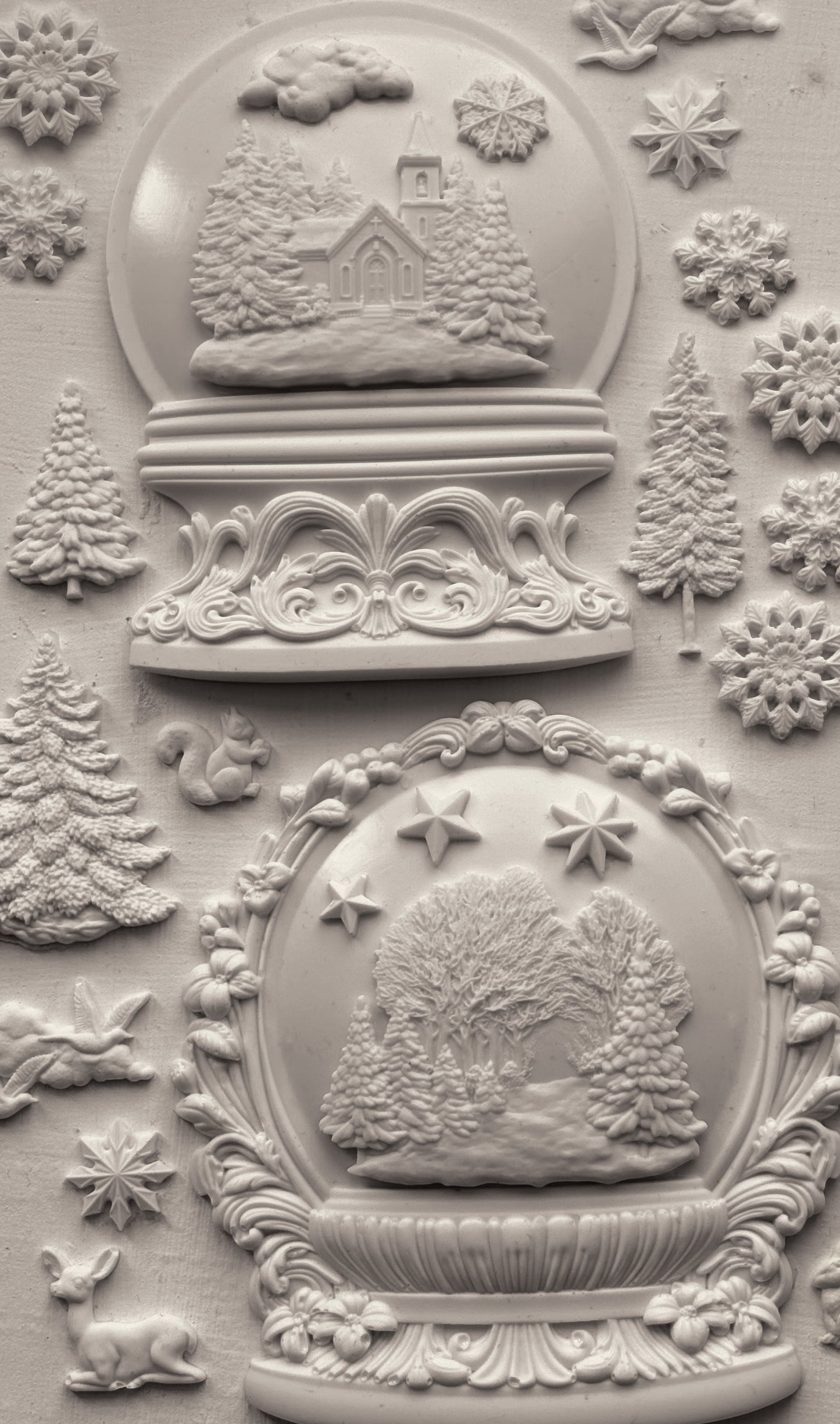 Snow Globes 6x10 Mould IOD