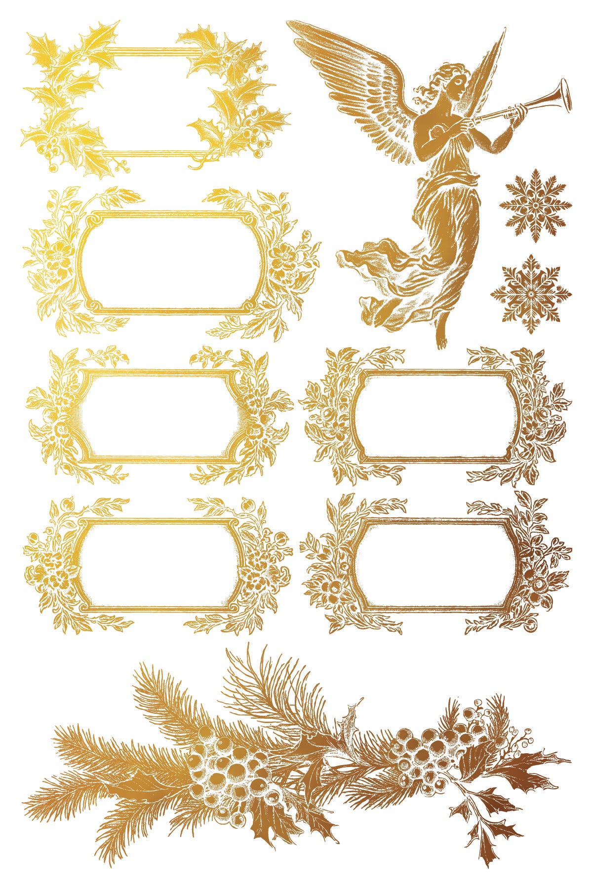 IOD Transfer Gilded Tinsel Transfer