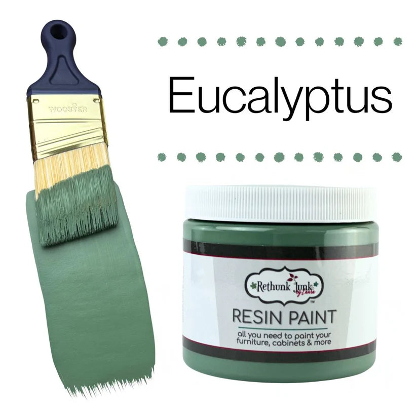 Rethunk Junk Resin Paint Eucalyptus Furniture and Cabinet Paint