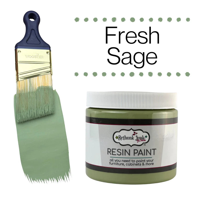 Rethunk Junk Resin Paint FRESH SAGE Furniture and Cabinet Paint