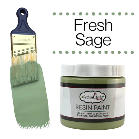 Rethunk Junk Resin Paint FRESH SAGE Furniture and Cabinet Paint