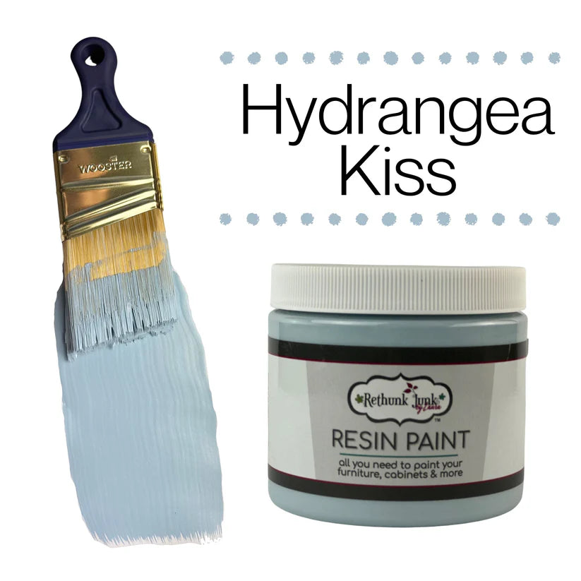 Rethunk Junk Resin Paint HYDRANGEA KISS Furniture and Cabinet Paint