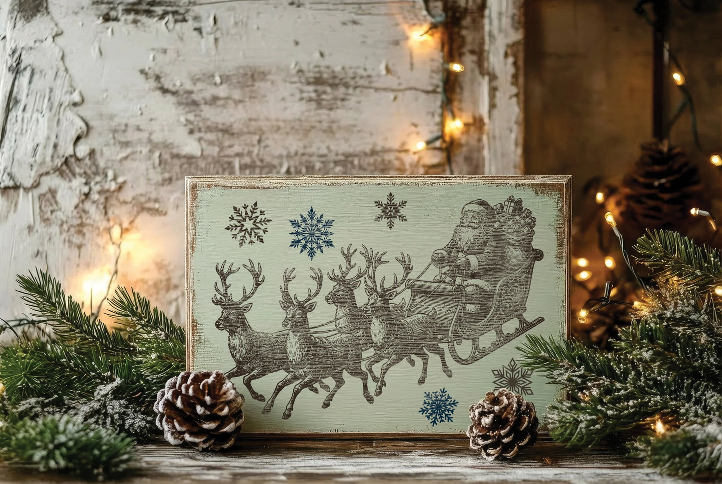 The North Pole Co Paint Inlay | 8 Pages | 8” x 12”
