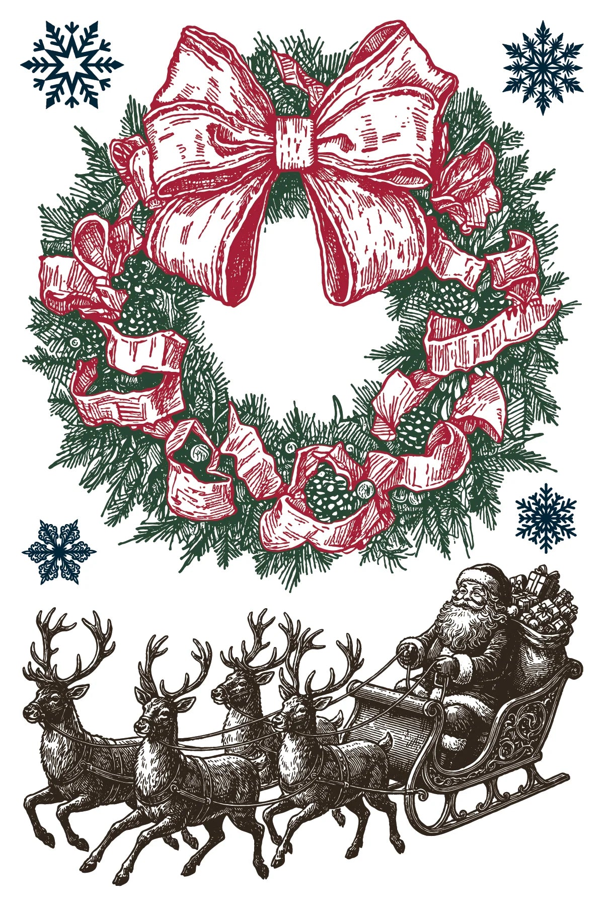 The North Pole Co Paint Inlay | 8 Pages | 8” x 12”