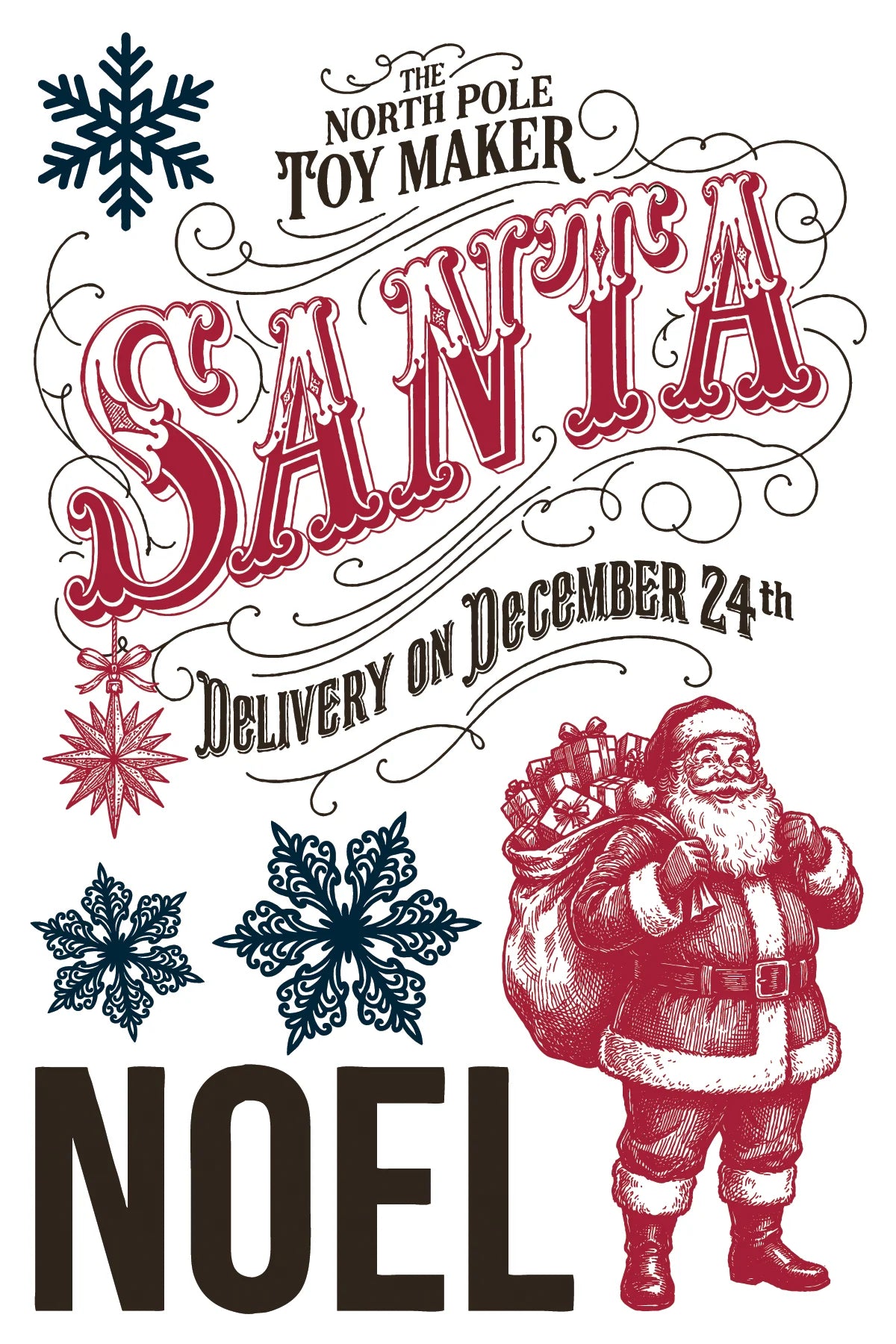 The North Pole Co Paint Inlay | 8 Pages | 8” x 12”