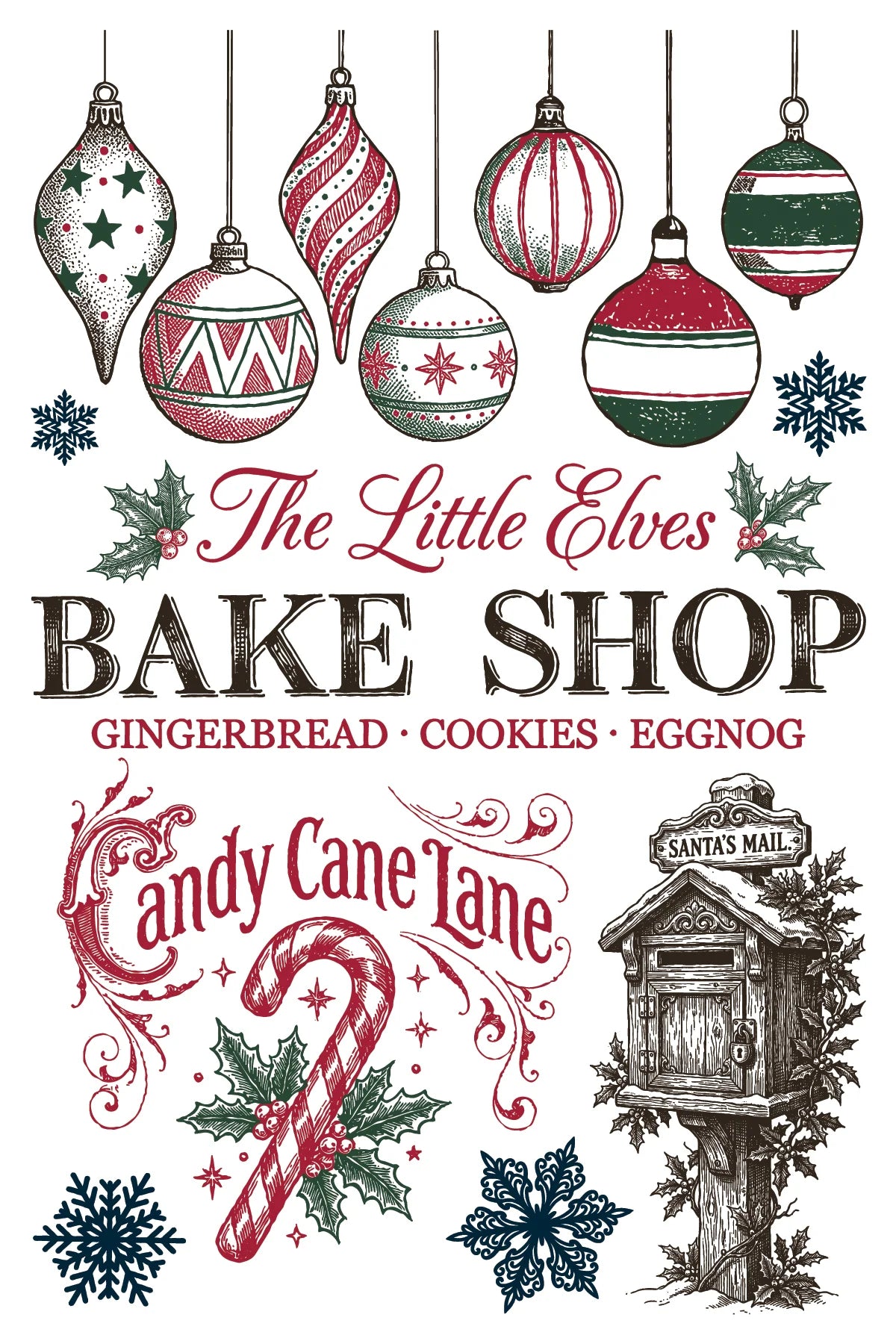 The North Pole Co Paint Inlay | 8 Pages | 8” x 12”