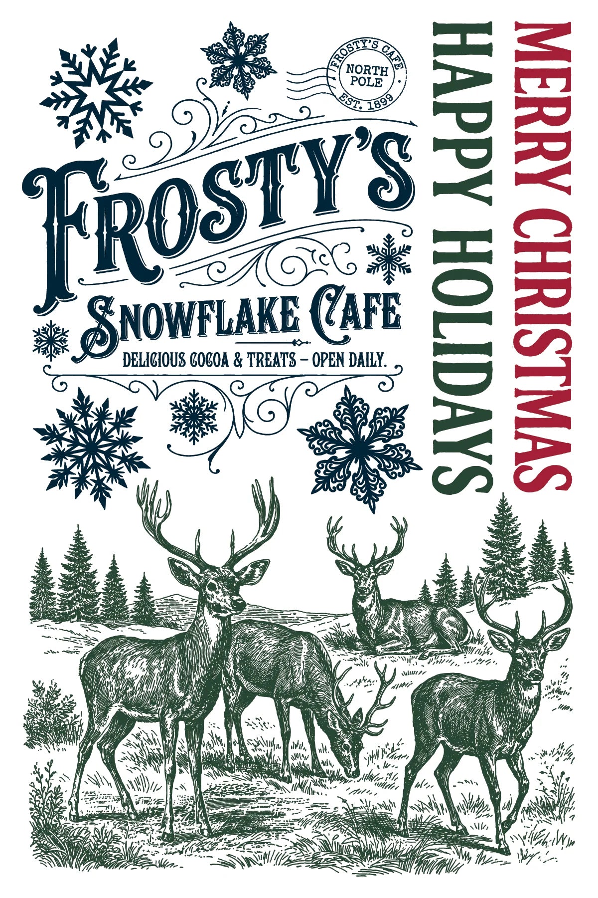 The North Pole Co Paint Inlay | 8 Pages | 8” x 12”