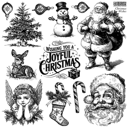 Christmas Wishes 12x12 IOD Moult