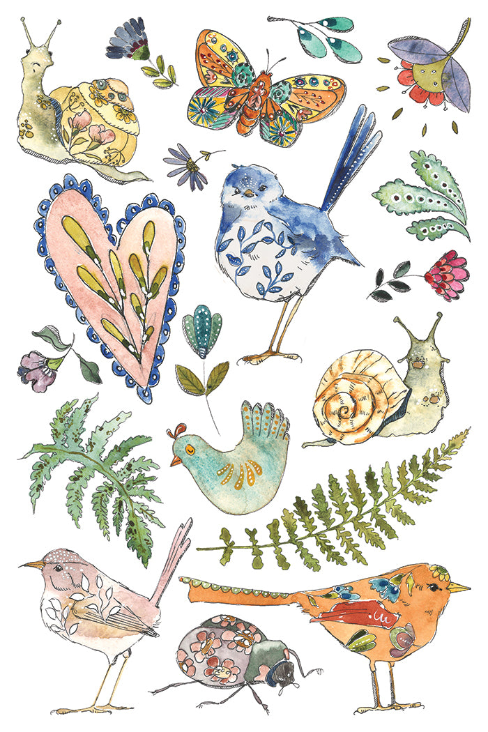 Fern Fables IOD Transfer | 8 Pages | 8” x 12” | Full Color