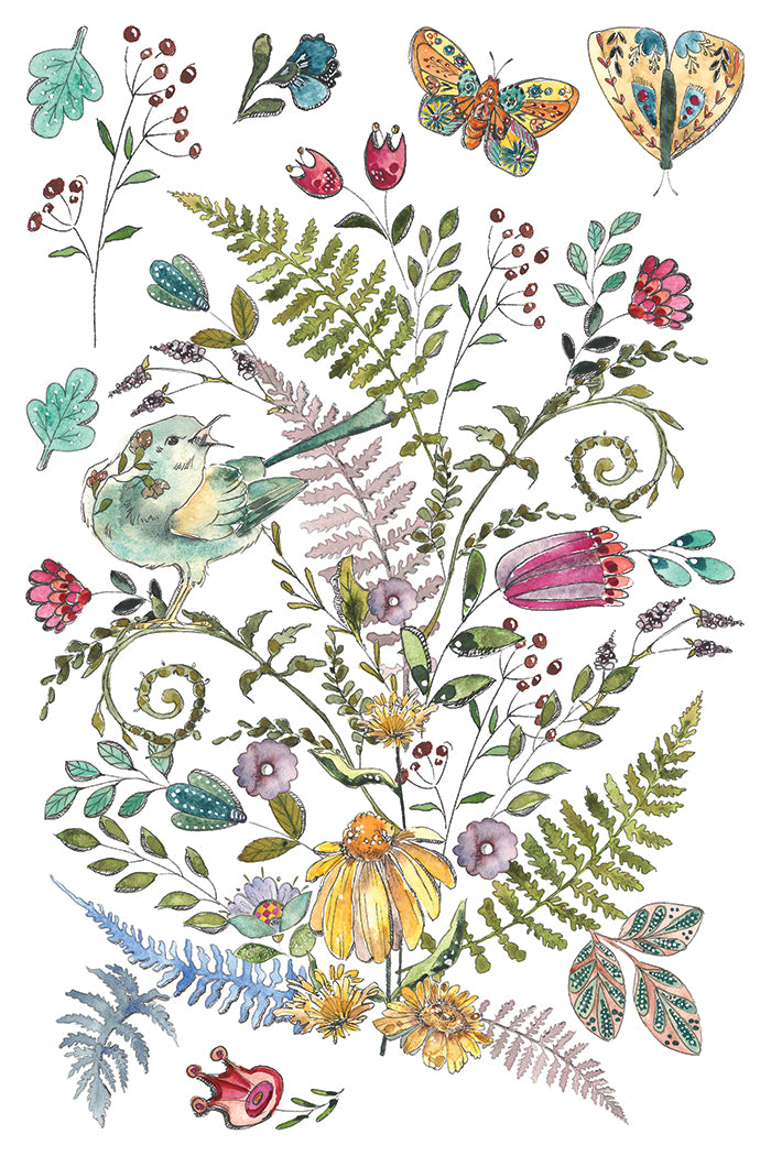 Fern Fables IOD Transfer | 8 Pages | 8” x 12” | Full Color