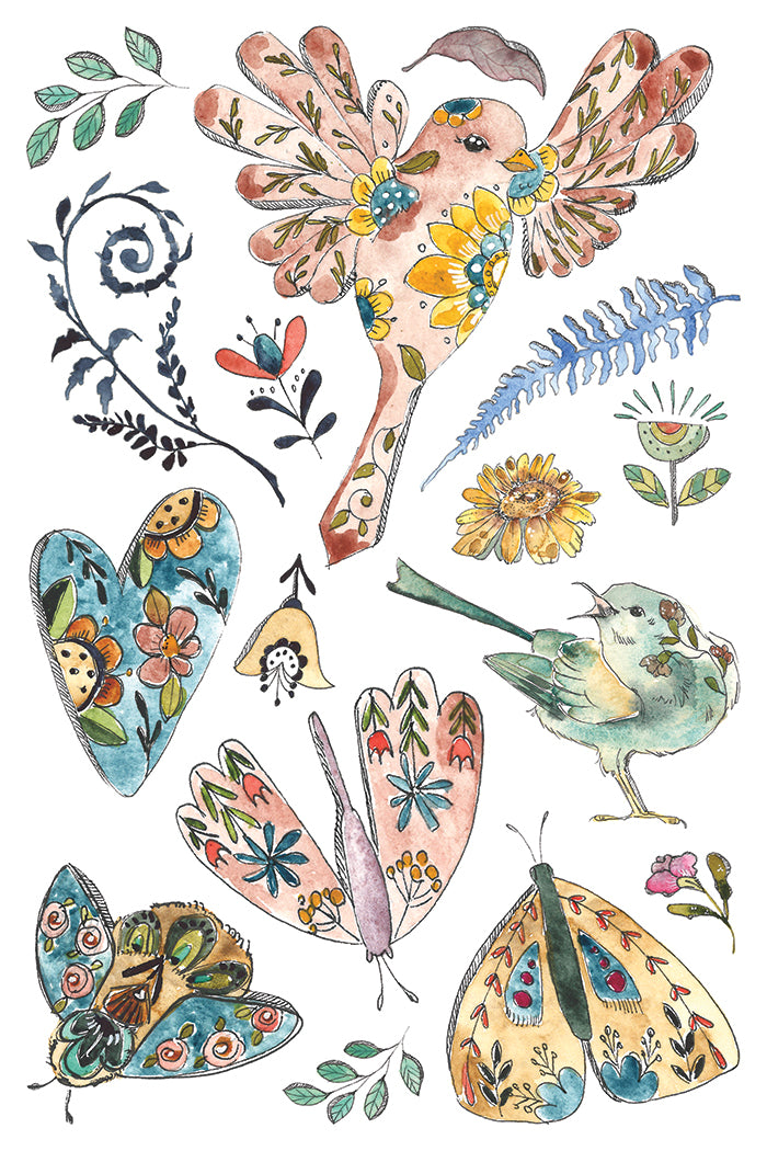 Fern Fables IOD Transfer | 8 Pages | 8” x 12” | Full Color