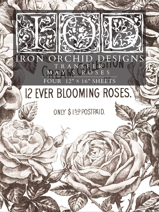 IOD Transfer May's Roses