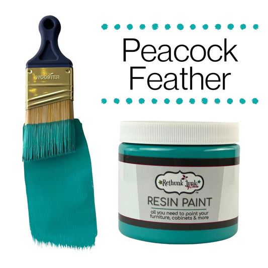 Rethunk Junk Resin Paint PEACOCK FEATHER Furniture and Cabinet Paint