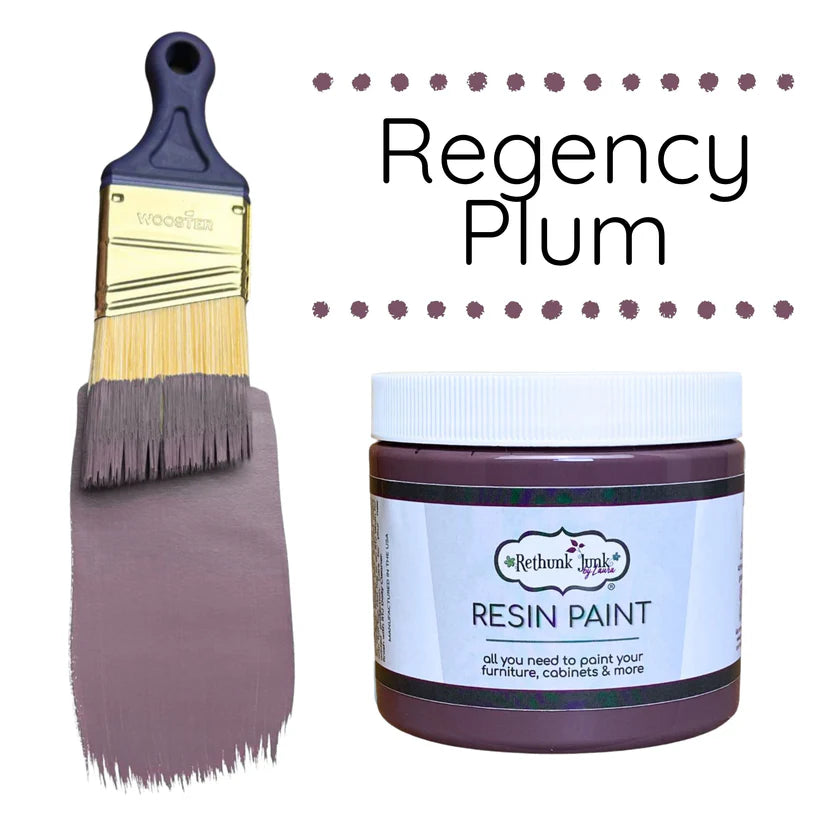 Rethunk Junk Resin Paint Regency Plum Furniture and Cabinet Paint