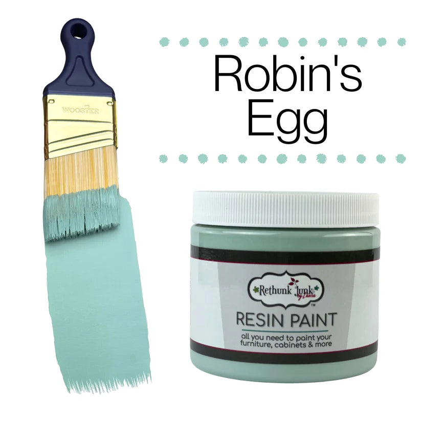 Rethunk Junk Resin Paint Robins Egg Furniture and Cabinet Paint