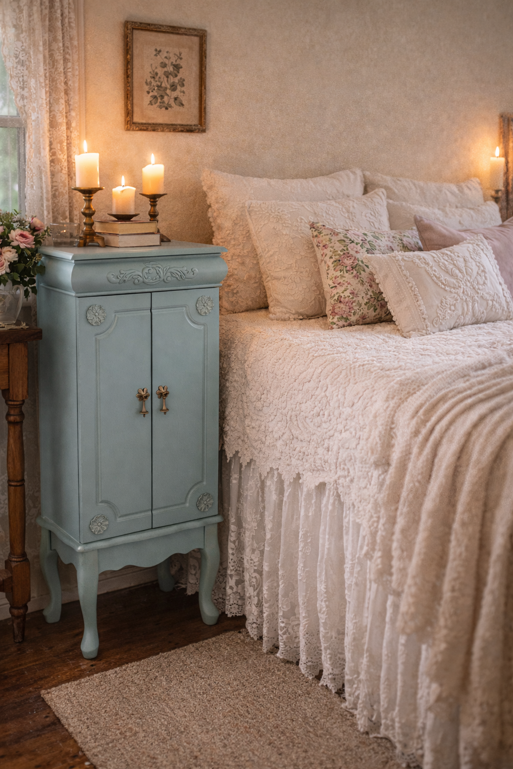 Vintage redesigned Jewelry Armoire
