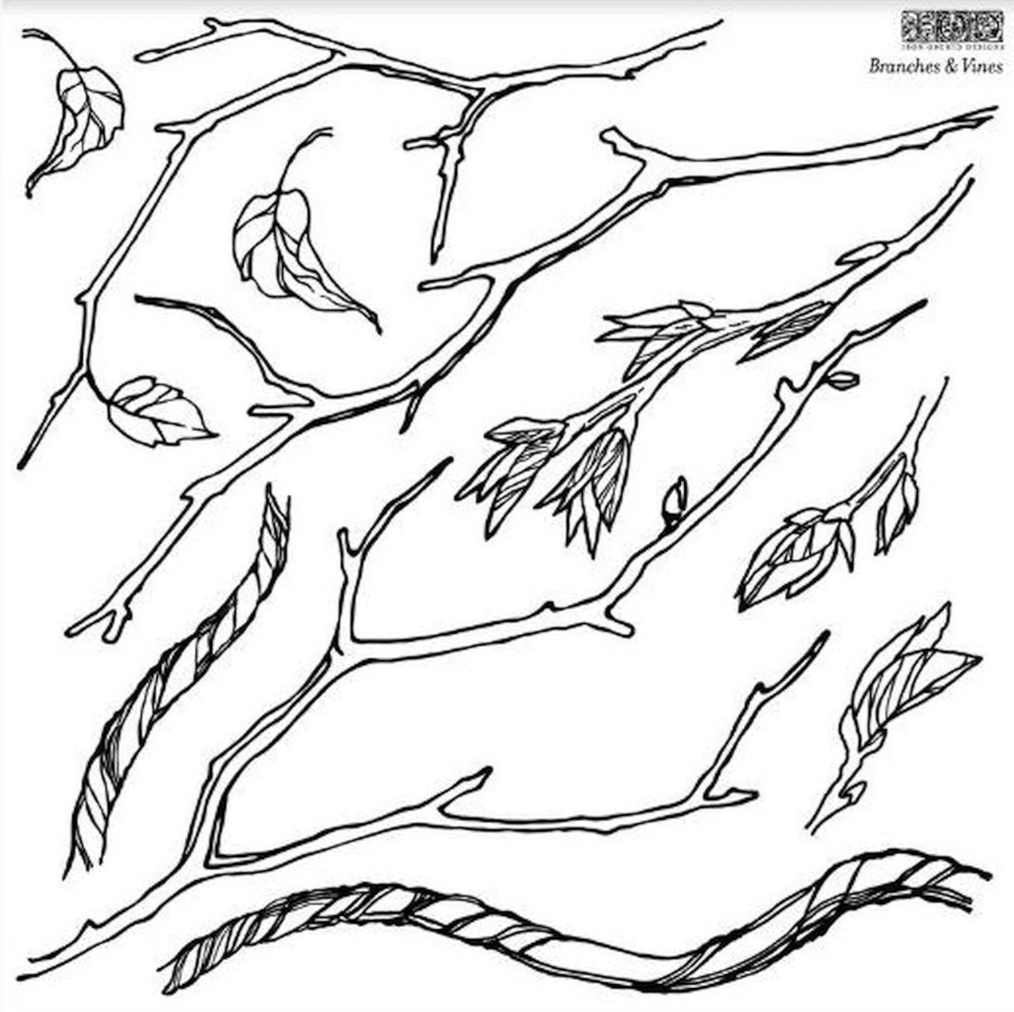 Branches and Vines Stamp (Retired) by IOD - Iron Orchid Designs