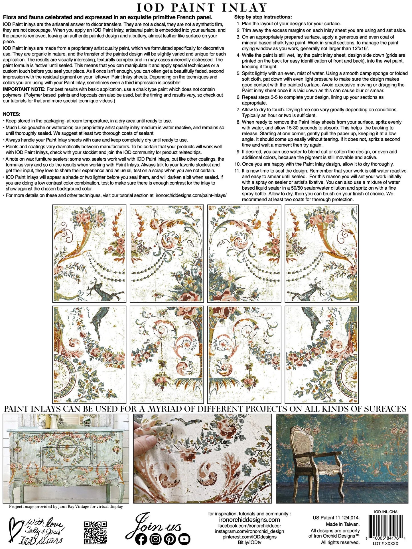 Chateau Paint Inlay by IOD - Iron Orchid Designs