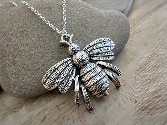 Bee Statement Necklace 16"