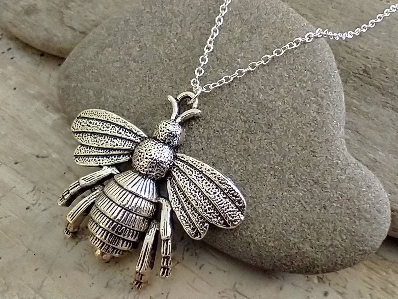 Bee Statement Necklace 16"