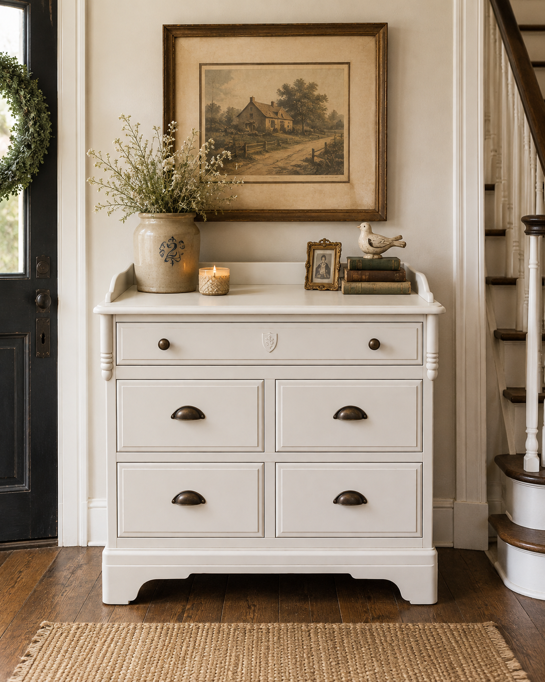 Antique restyled chest of drawers