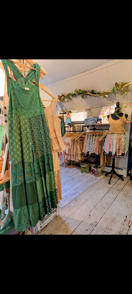 Sunshine Daydream Overalls: Fern / XLG